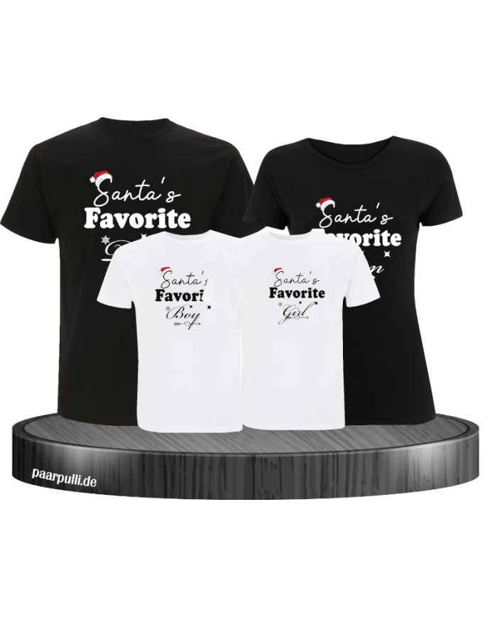 Santas Favorite Familienlook T-Shirts