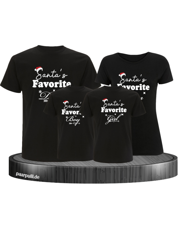 Santas Favorite Familienlook T-Shirts