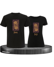 Her Demon His Angel T-Shirt schwarz