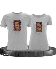 Her Demon His Angel T-Shirt grau