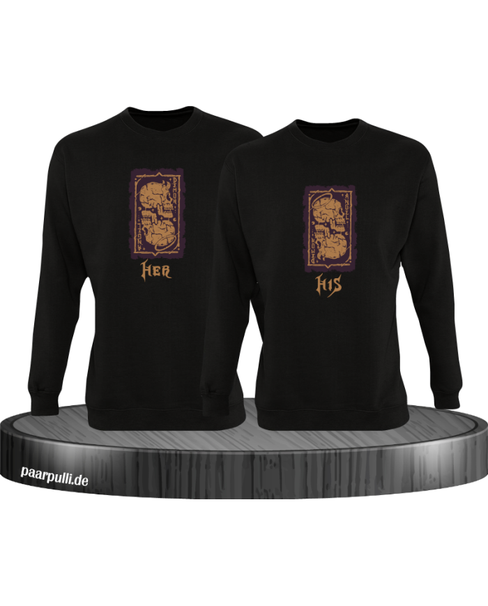 Her Demon His Angel Sweatshirt schwarz