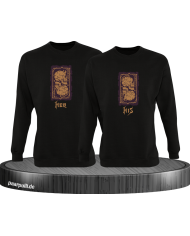 Her Demon His Angel Sweatshirt schwarz