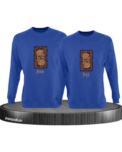 Her Demon His Angel Sweatshirt blau Her Demon His Angel Sweatshirt blau