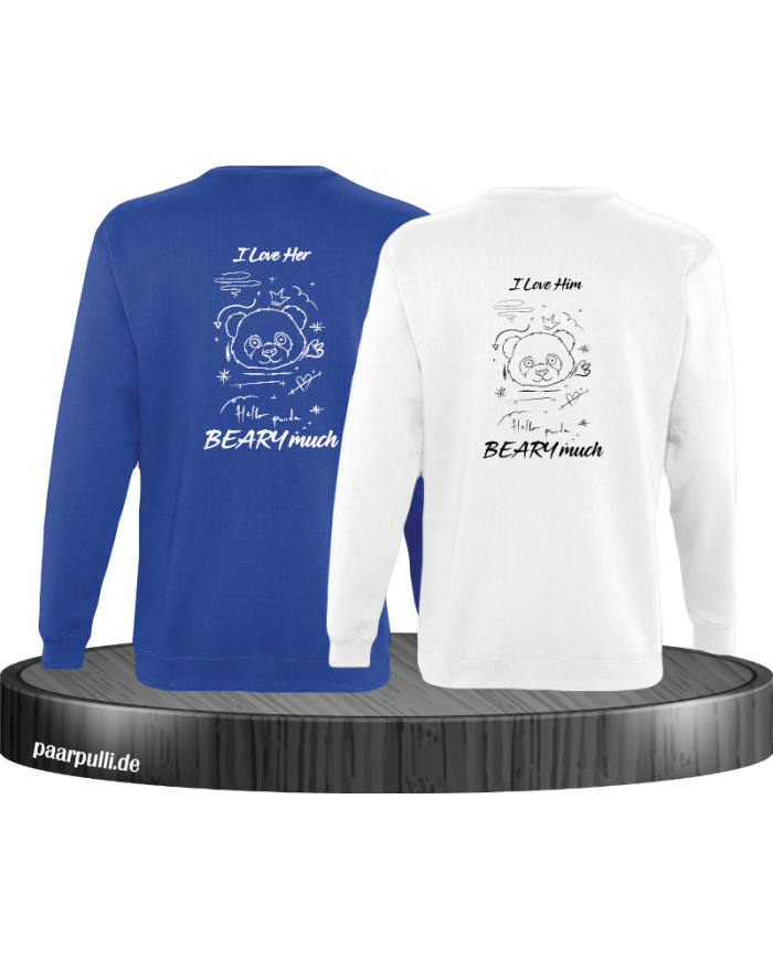 I Love Her/Him Beary much Sweatshirt