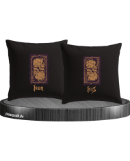 Her Demon His Angel Kissenbezüge Set