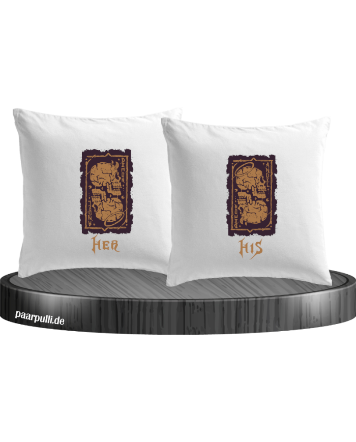 Her Demon His Angel Kissenbezüge Set