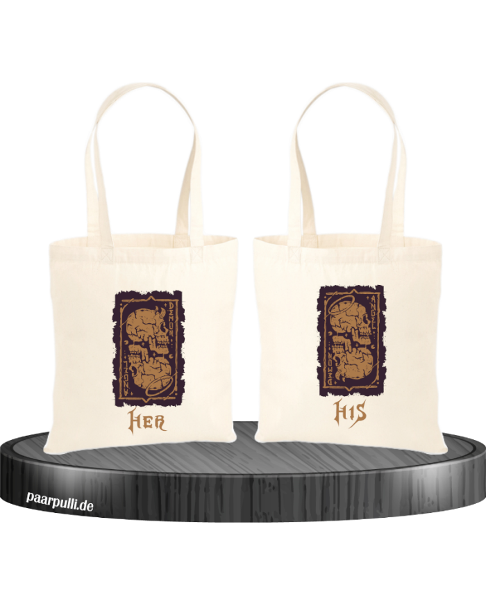 Her Demon His Angel Jutebeutel