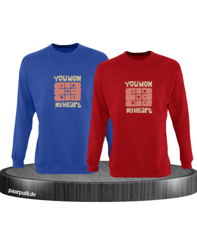 You wonYou won my Heart Sweatshirtmy Heart Sweatshirt You wonYou won my Heart Sweatshirtmy Heart Sweatshirt