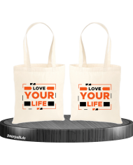 Love your Life  Jutebeutel Set
