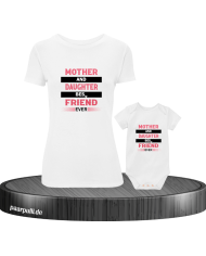 Mother and Daughter Best Friends Ever Mutter und Baby T-Shirt