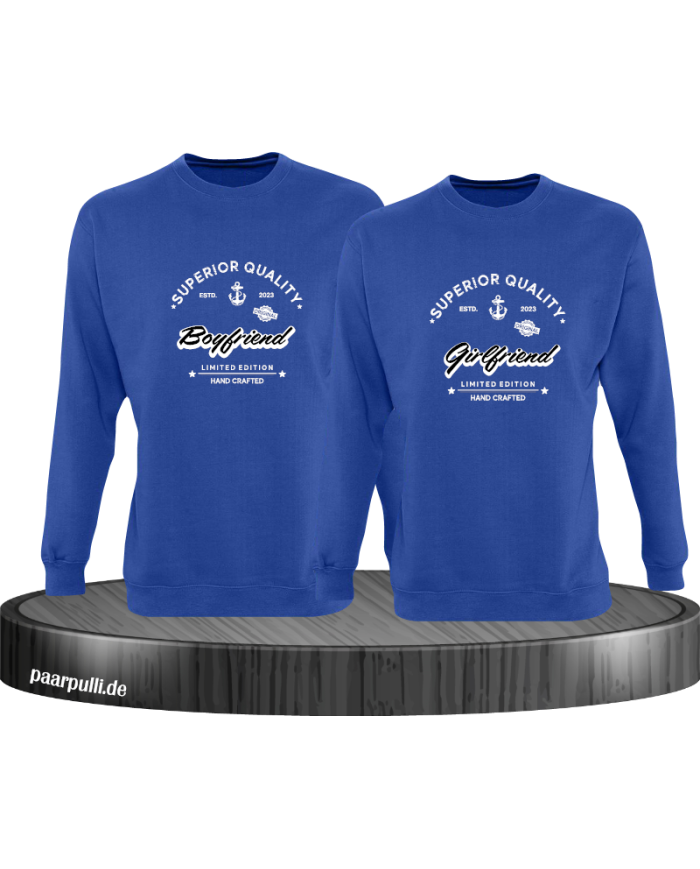 Superior Quality Boyfriend/Girlfriend  Sweatshirt