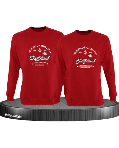 Superior Quality Boyfriend/Girlfriend  Sweatshirt Superior Quality Boyfriend/Girlfriend  Sweatshirt