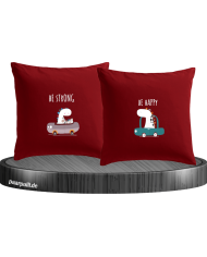 Be Strong Be Happy Kissenbezüge