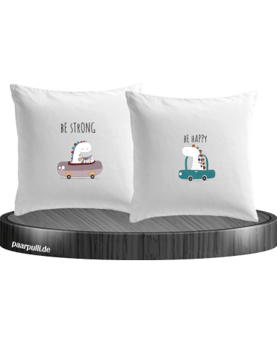 Be Strong Be Happy Kissenbezüge