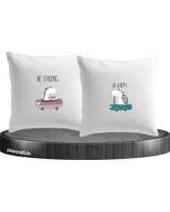 Be Strong Be Happy Kissenbezüge
