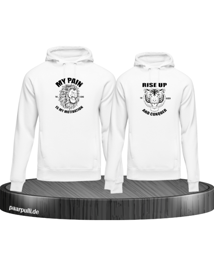 My Pain and Rise Up King und Queen Hoodie
