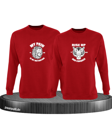 My Pain and Rise Up King und Queen Sweatshirt My Pain and Rise Up King und Queen Sweatshirt