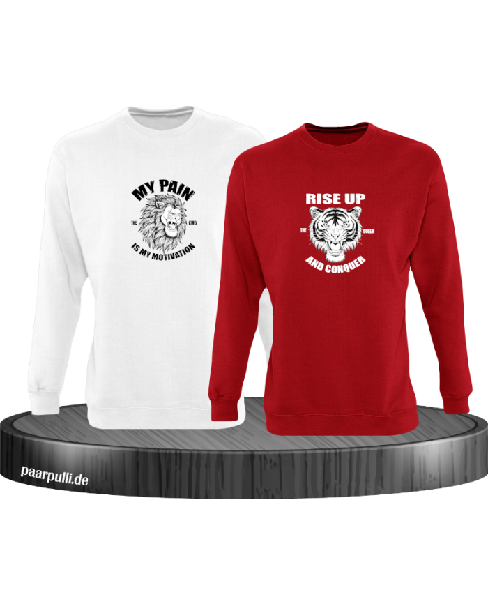 My Pain and Rise Up King und Queen Sweatshirt