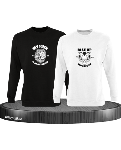 My Pain and Rise Up King und Queen Sweatshirt My Pain and Rise Up King und Queen Sweatshirt