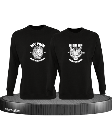 My Pain and Rise Up King und Queen Sweatshirt My Pain and Rise Up King und Queen Sweatshirt