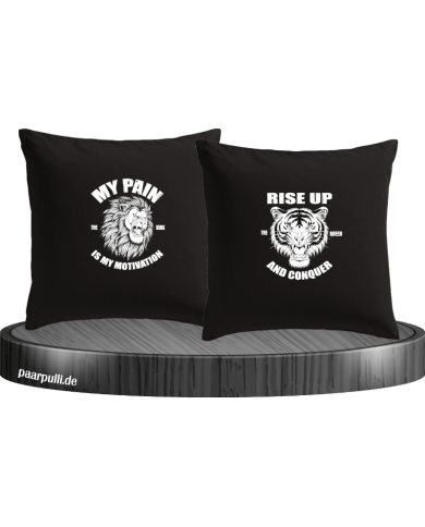 My Pain and Rise Up King und Queen Kissenbezüge