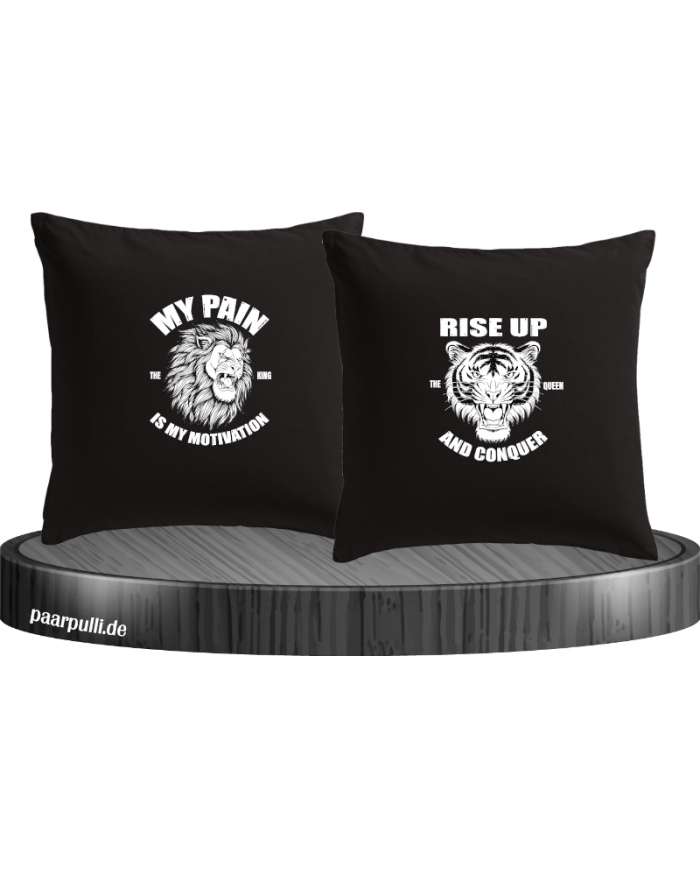 My Pain and Rise Up King und Queen Kissenbezüge