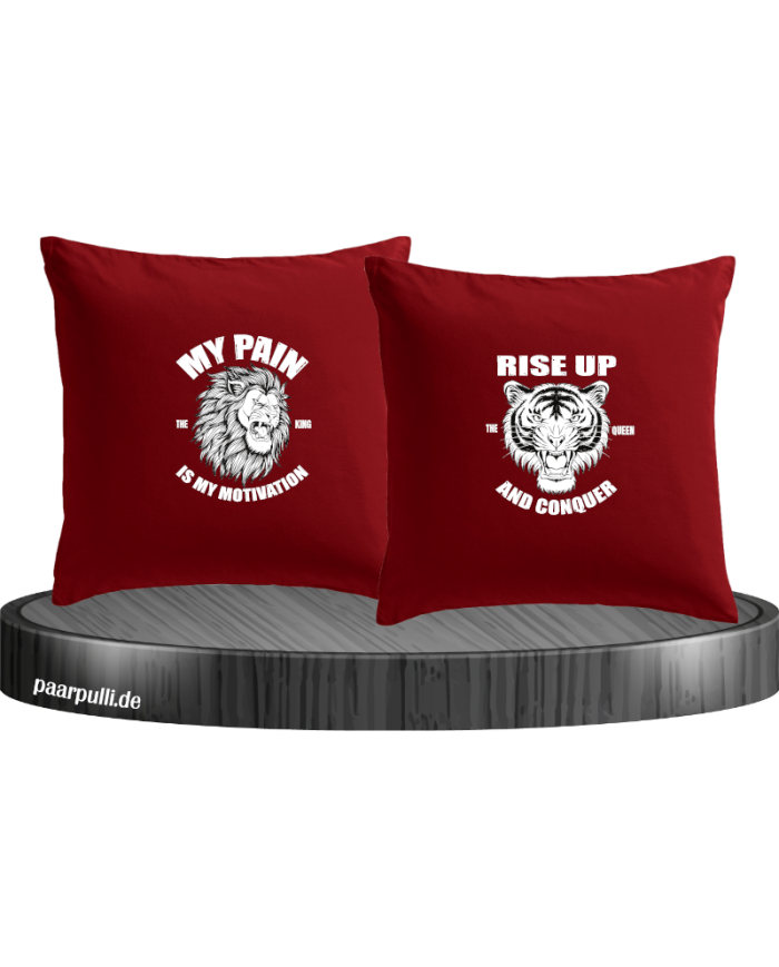 My Pain and Rise Up King und Queen Kissenbezüge