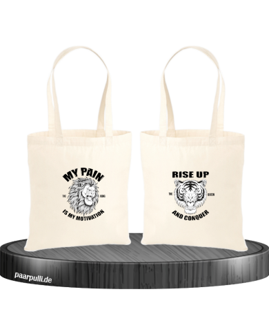 My Pain and Rise Up King und Queen  Jutebeutel