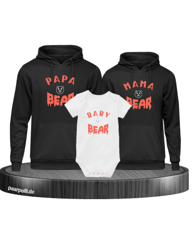 Bear Family Hoodies mit Baby Body Bear Family Hoodies mit Baby Body