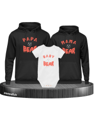 Bear Family Hoodies mit Baby Body