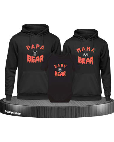 Bear Family Hoodies mit Baby Body Bear Family Hoodies mit Baby Body