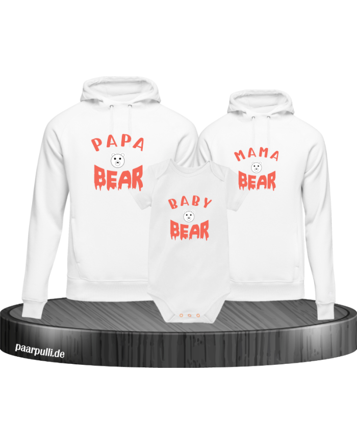 Bear Family Hoodies mit Baby Body