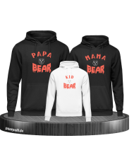 Bear Family Familienlook Hoodies