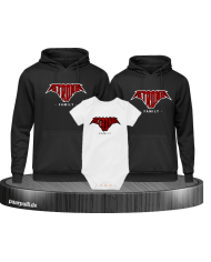 Strong Family Hoodies mit Baby Body