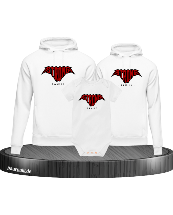 Strong Family Hoodies mit Baby Body