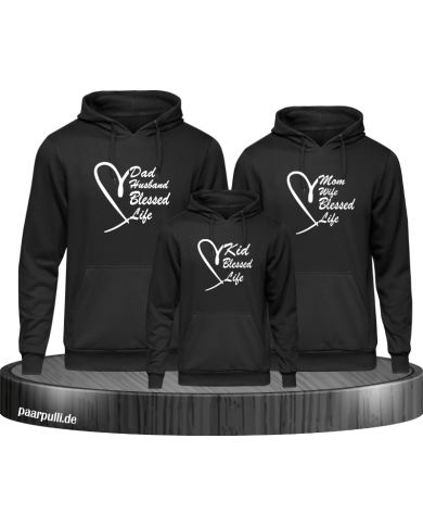 Blessed Family Familienlook Hoodies Blessed Family Familienlook Hoodies