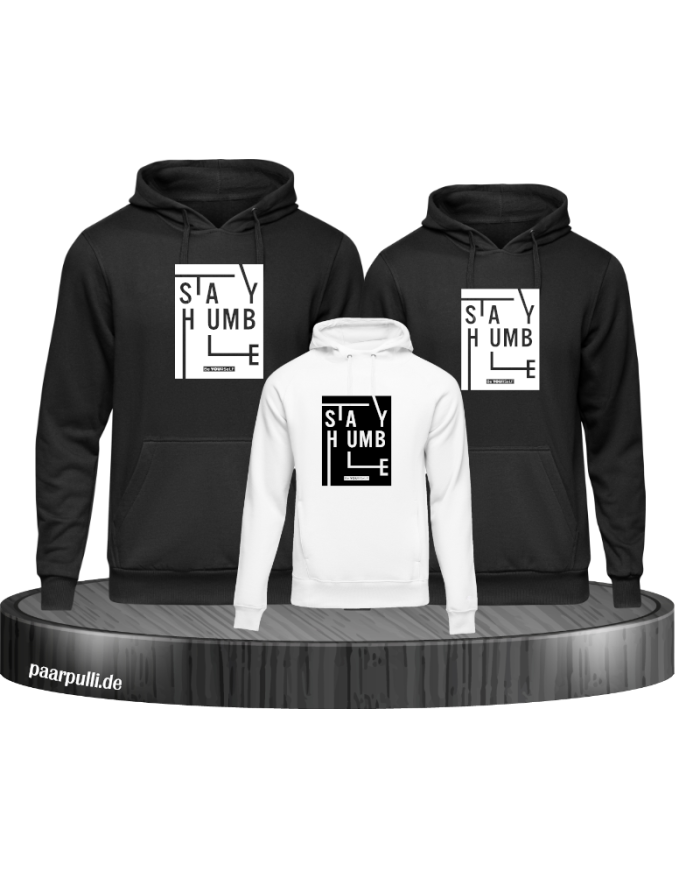 Stay Humble Familienlook Hoodies