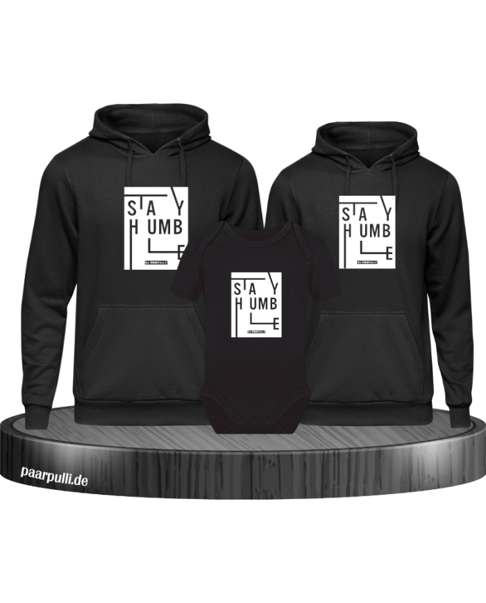 Stay Humble Hoodies mit Baby Body