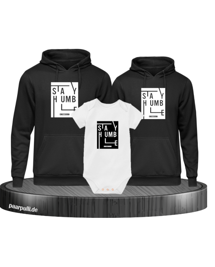 Stay Humble Hoodies mit Baby Body