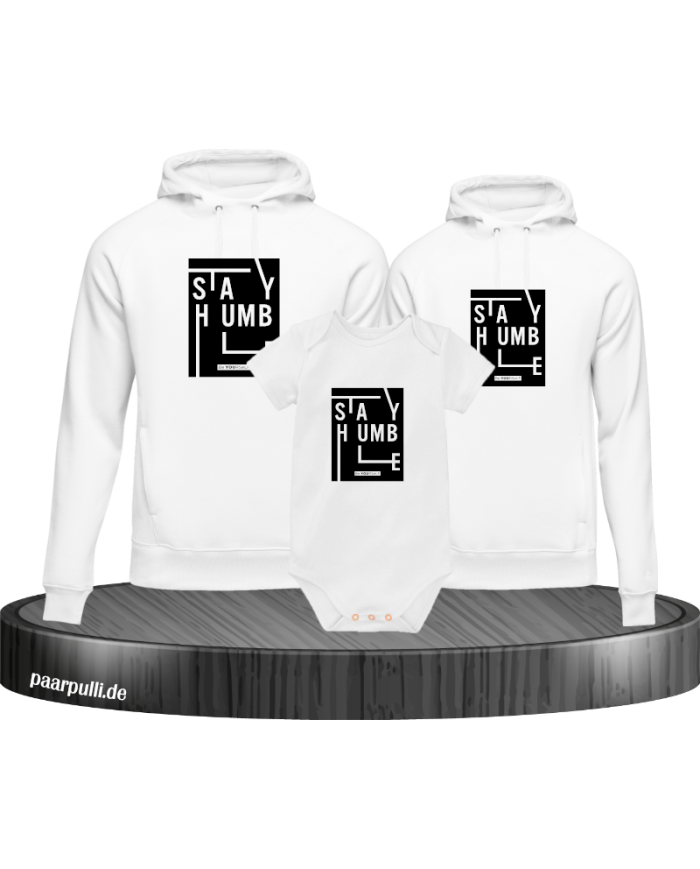Stay Humble Hoodies mit Baby Body