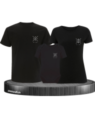 Est Family 3er Familienset T-Shirts mit  Babybody