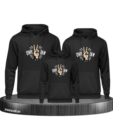 Carpe Diem Familienlook Hoodies Carpe Diem Familienlook Hoodies