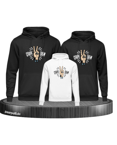 Carpe Diem Familienlook Hoodies Carpe Diem Familienlook Hoodies