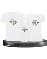 Carpe Diem3er Familienset T-Shirts mit  Babybody