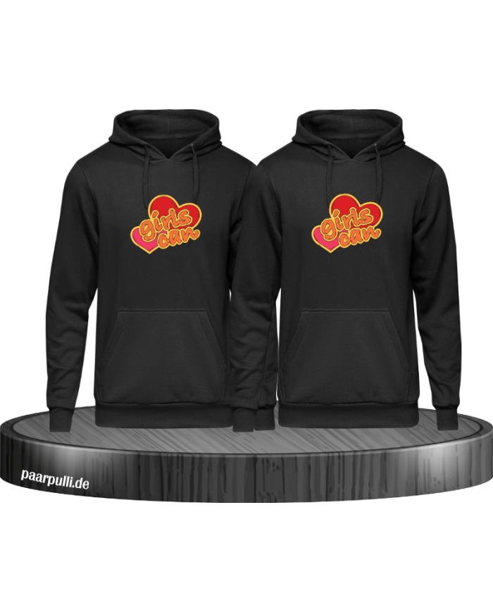 Girls Can - Hoodie für Beste Freunde
