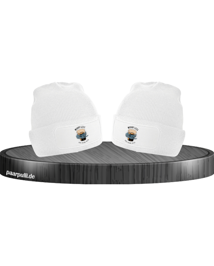 Worry less drink Beer Mützen