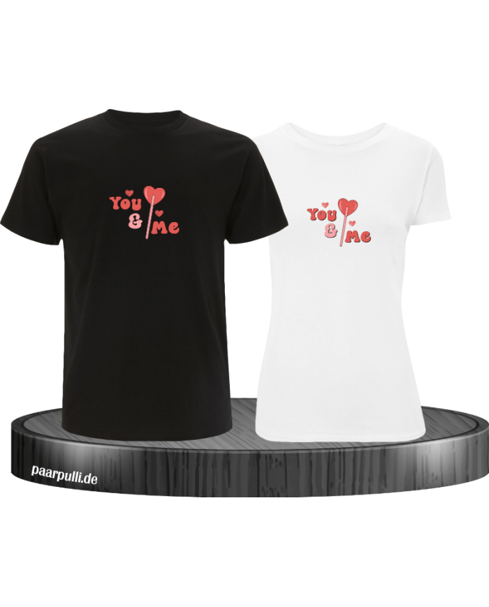 You And Me Herz T Shirt