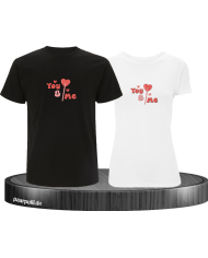 You and Me Herz T-Shirt