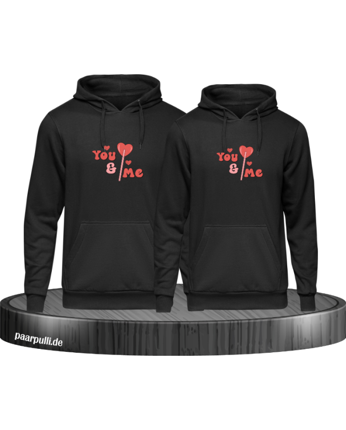 You and Me Herz Hoodie
