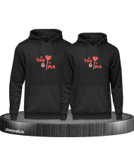 You and Me Herz Hoodie